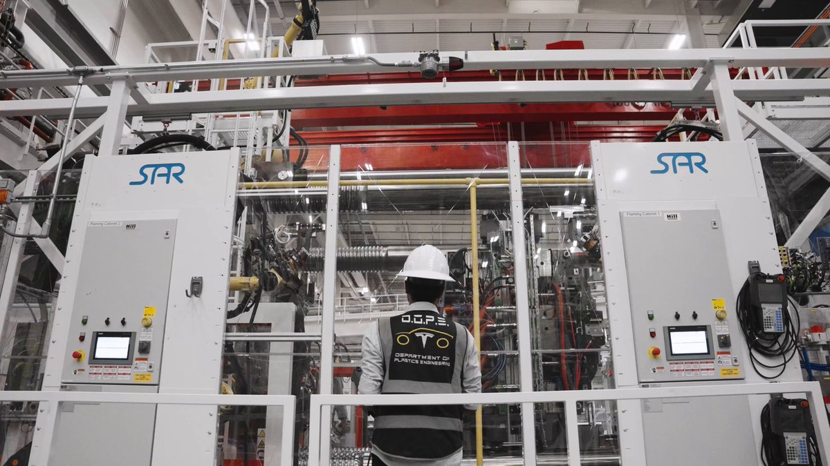 Tesla Factory Assembly Line