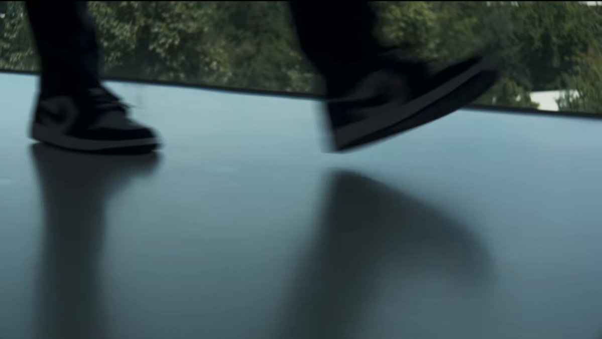 Tim Cook walking through Apple Park