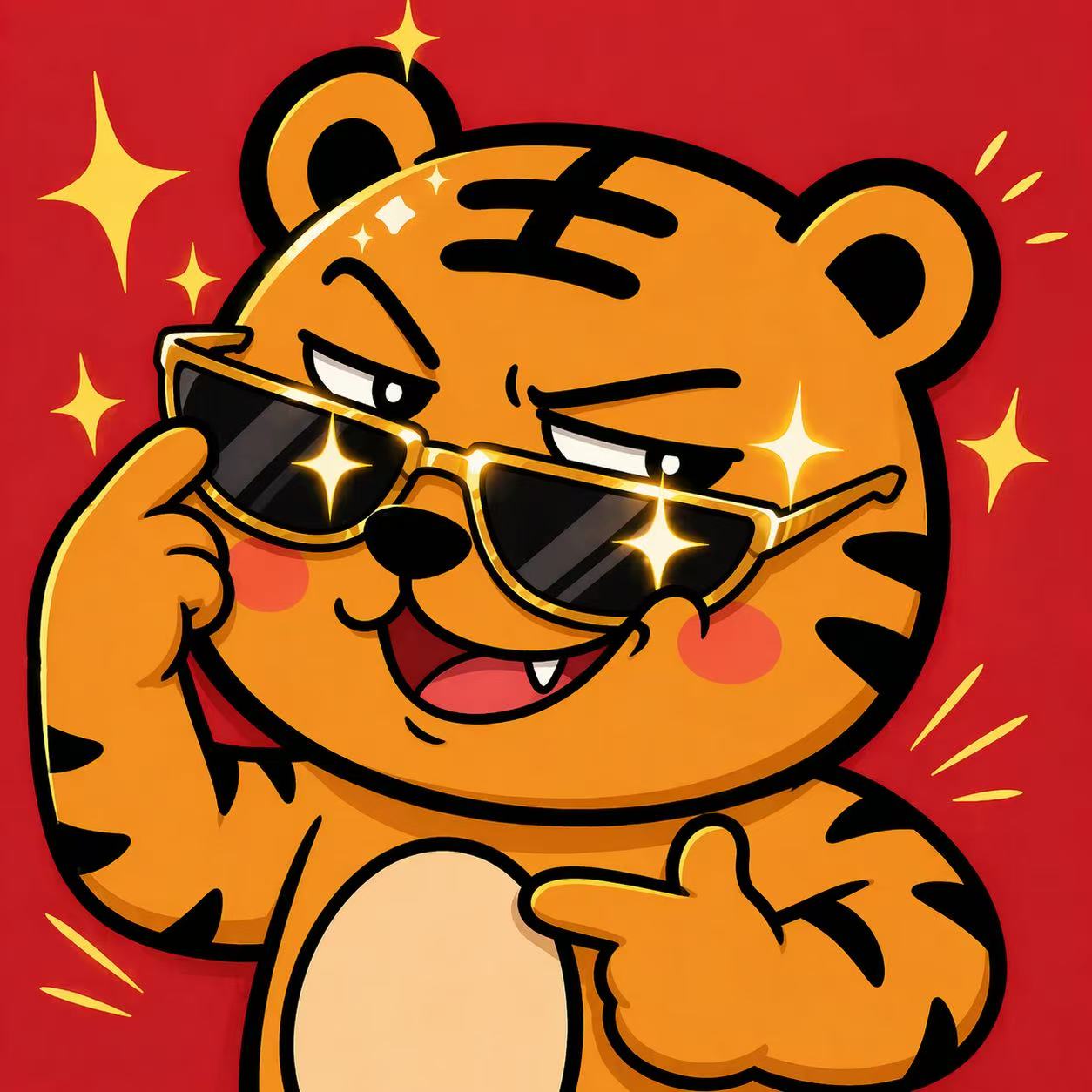 炫酷墨镜虎